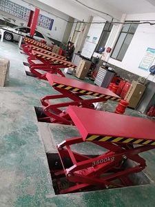 <span class=keywords><strong>Elevador</strong></span> Hidráulico para Automóviles de 3500 kg, Tipo Tijera, para Garaje, <span class=keywords><strong>Elevador</strong></span> Subterráneo para Taller Mecánico en Venta - Product Image 5