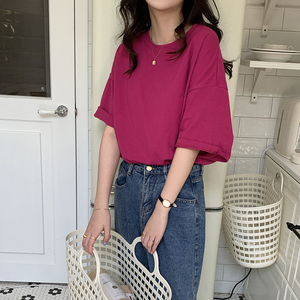 T-shirts d'été pour femmes les plus vendus, 100 % coton respirant, manches courtes, style décontracté tendance, support pour impression sérigraphique, doux - Product Image 5
