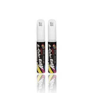 Stylo de retouche de peinture automobile A Color Easy Car Touch Up Paint Pen BS 1 Pure White, pour réparation des rayures de carrosserie, à base d'eau, avec cire, réparation automobile DIY - Product Image 1