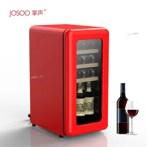 45 Refrigerador cosmético do compressor do vinho do organizador do refrigerador do vinho mini refrigerador com porta de vidro