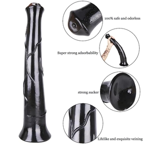 FAAK Shop Dildo anal de 17 pouces de long, grand modèle, en silicone, jouet animal pour femmes, pour la masturbation - Product Image 3