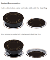 Cenhot Buffet Cooker Mini Hot Pot Stove pour Restaurant Shabu Cooker