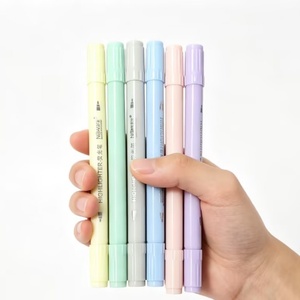 Wholesale School Highlighter <b>Pen</b> Fluorescent Marker Set Student Eye Protection No Odor 6-Color OEM Classroom Supply - Product Image 3