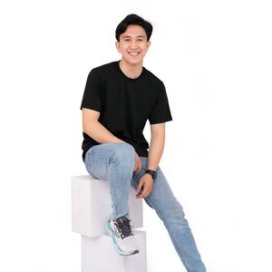 Camiseta de Verano para Hombre, 280g, 100% Algodón Poliéster, Tejido de Punto, Manga Corta, Estilo Hip Hop, Transpirable, Bordada, Impresa con DTG, Talla Grande, Personalizada - Product Image 4