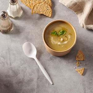 big heavy weight <b>soup</b> <b>spoon</b> PP Thickened Cutlery - Product Image 4