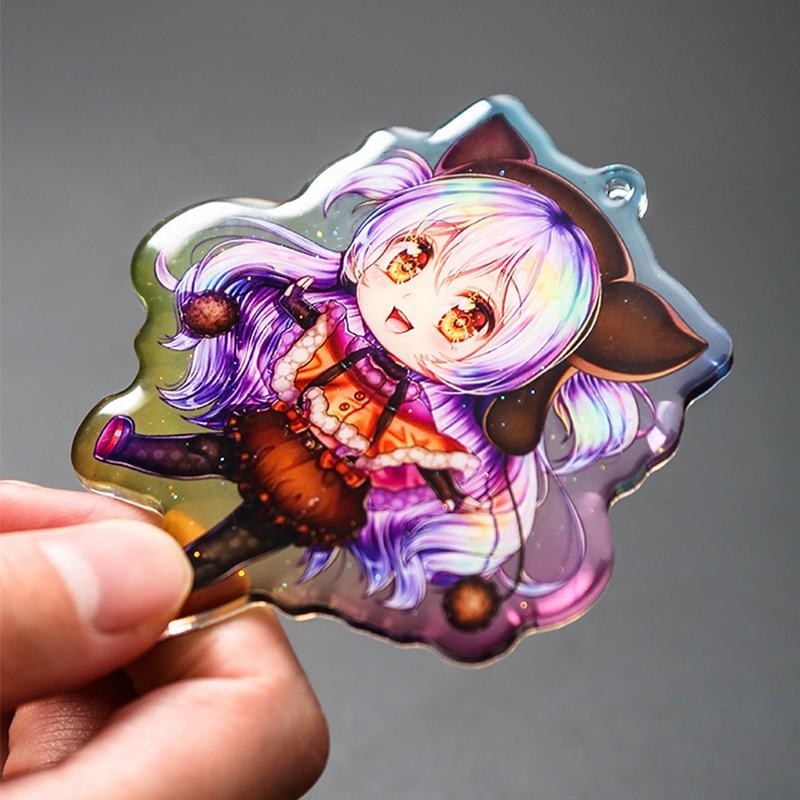 Double Sided Acrylic Charms Customizable Keychains