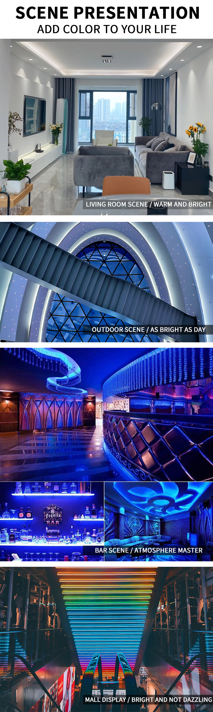 Dream Color Magic Digital Addressable Led Strip High Full Color Spot Light For Linear Led Cob Cob Led Strip Cob Strip LC8805 Rgb