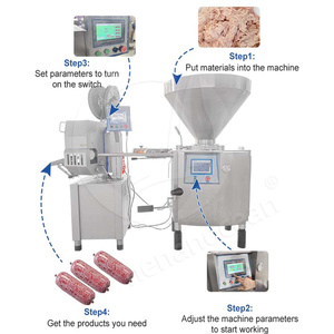 OCEAN Vacuum Quantitative Kink <strong>Sausage</strong> Fill Machine Automatic <strong>Sausage</strong> Make Machine Twister <strong>Sausage</strong> <strong>Stuffer</strong> - Product Image 3
