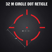 Viseur Tactique Réflexe Ohhunt OEM Mini Red Dot à 5 Niveaux de Luminosité et Points Multiples