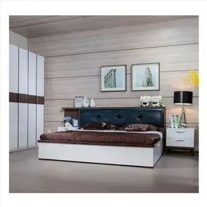 מותאם אישית מודרני יוקרה חדר שינה ריהוט מלא סט עץ ריהוט מיטות ריפוד ראש המיטה