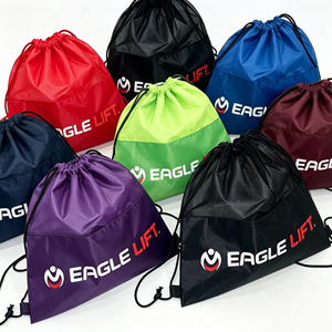 Free Design Printed Logo Promotional Lightweight Sport Gym Custom Drawstring Backpack Waterproof Nylon Polyester Draw <b>String</b> <b>Bag</b> - Product Image 2
