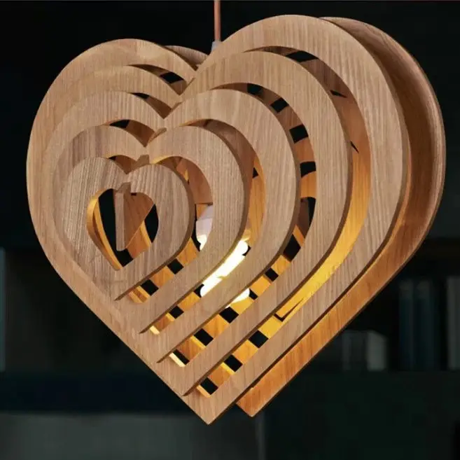 handmade morden pendant wooden/wood light