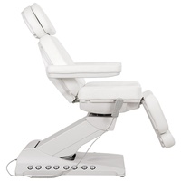 Table de massage électrique de luxe moderne à 3 moteurs avec base dorée, lit de beauté, chaise de soin cosmétique, mobilier de spa, lit pour extensions de cils