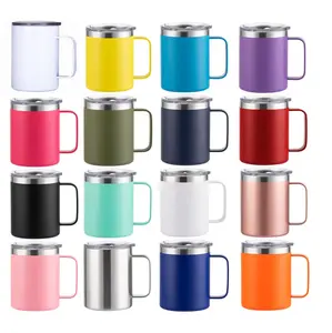 Thép phích đôi tường chân không Flask 12oz 350ml xử lý chân không Cà Phê Trà cốc