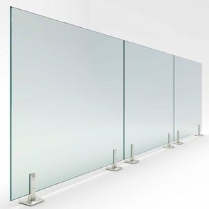 Barandilla <span class=keywords><strong>de</strong></span> Vidrio sin Marco para Escaleras y Balcones, Moderna, Resistente, para Viviendas y Villas - Product Image 1