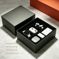 Boîte cadeau personnalisée en carton rigide pour montre connectée avec impression de logo pour la vente en gros d'électronique