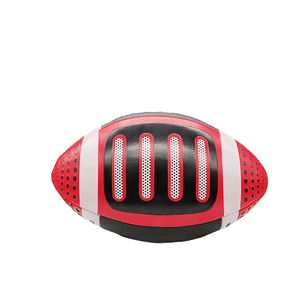 Ballon de football américain rouge, noir et blanc, durable, motif classique, style classique, ballon de sport pour l'entraînement - Product Image 1