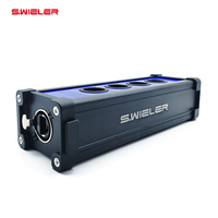 Kotak Pembagi Ethercon 4 Saluran RJ45 ke XLR, Terminator XLR/DMX/AES, Adaptor Ethernet Cat6 untuk Kabel Panggung Studio