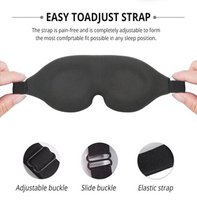 Sleep Eye Mask 3D Blackout total ponderado para un sueño profundo Suave en las pestañas - Product Image 4