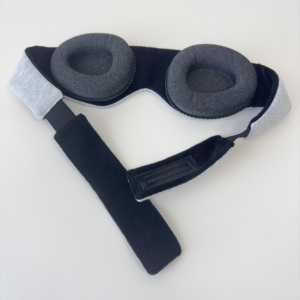 Máscara de sueño contorneada 3D con copas de ojo desmontables 100% máscara de ojo de algodón de espuma viscoelástica opaca ligera con correa ajustable - Product Image 1