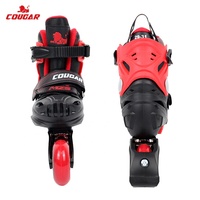 Patins à roulettes réglables pour enfants, patins en ligne pour enfants, chaussures de sport d'extérieur, roues en PU, patinage récréatif