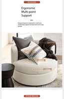 Ensemble de canapé et fauteuil en tissu technique de haute qualité, design moderne en mousse pour appartement, hôtel, salon, table basse incluse