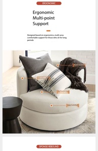 Ensemble <span class=keywords><strong>de</strong></span> canapé et fauteuil en tissu technique <span class=keywords><strong>de</strong></span> haute qualité, design moderne en mousse pour appartement, hôtel, salon, table basse incluse - Product Image 5