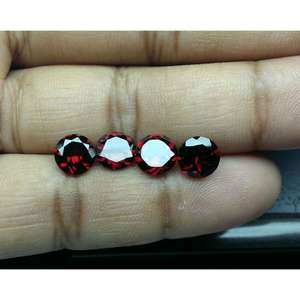 M.Y.GEMS Granate Corte Redondo 7mm Piedras Preciosas Rojas Naturales 1.6ct Certificado IGI para Joyería - Tratado Térmicamente, Origen ZM, 4.5mm de Altura - Product Image 3