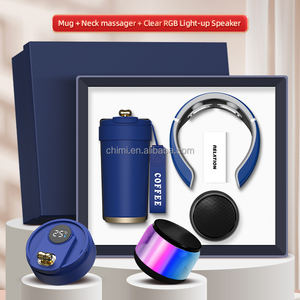 Neues individuelles Becher-Nackenmassagegerät-Lautsprecher-Geschenkset Werbe geschenk geschäft mit Werbe geschenkset - Product Image 4