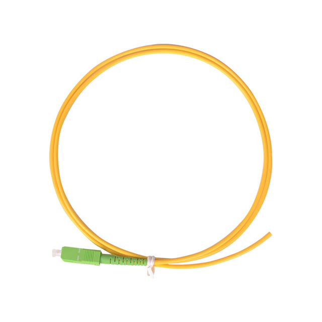 SC/APC Fiber Optic Patch Cord Simplex 0.9mm FTTH Fiber Pigtail 1m Single G657A1