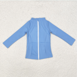 Veste de yoga à manches longues pour bébés filles avec poches zippées - Product Image 6