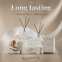 Ensemble diffuseur de parfum à bâtonnets personnalisé sous marque privée OEM ODM, parfum longue durée, pour hôtels et foyers