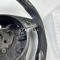 Volant personnalisé en fibre de carbone mate pour BMW M3 E46 E39 E53 325i M5 Accessoires intérieurs automobiles