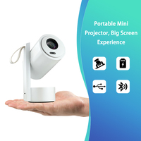 Nouveau projecteur mini OEM 2026 rechargeable avec projection à 360 degrés, Full HD natif, 250 lumens ANSI, mise au point automatique, prise en charge du Wi-Fi et 4K