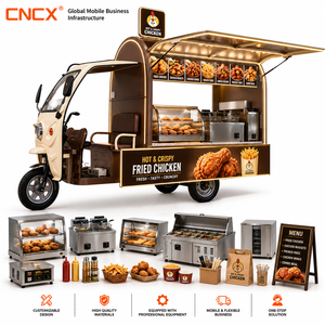<span class=keywords><strong>Remolque</strong></span> de Comida Móvil, Carro de Comida con Equipamiento de Cocina Completo, Barra Móvil, Camión de Comida Totalmente Equipado - Product Image 1