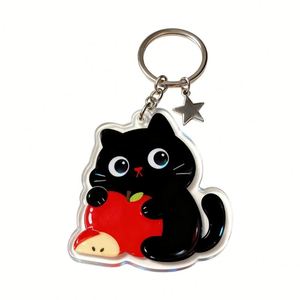 Custom Cartoon <b>Anime</b> Carabiner Keychain Transparent Acrylic Hologram with UV Printing Plastic <b>Keychains</b> - Product Image 6