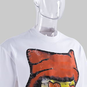 TKAN209 personnalisé 100% coton Streetwear graphique surdimensionné Boxy T-Shirt Dtg impression goutte épaule poids lourd homme T-Shirt - Product Image 2