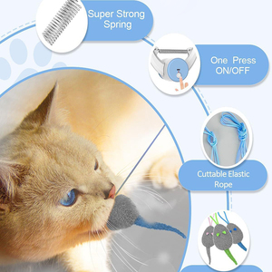 Nuevo Juguete Automático <span class=keywords><strong>para</strong></span> <span class=keywords><strong>Gatos</strong></span> con Forma de Ratón Colgante, Recargable, Baterí<span class=keywords><strong>a</strong></span> de Larga Duración, Múltiples Escenarios de Aplicación, Juguetes Interactivos <span class=keywords><strong>para</strong></span> <span class=keywords><strong>Gatos</strong></span> - Product Image 5
