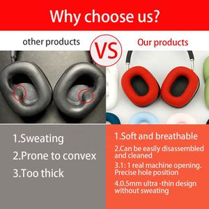 Funda de Silicona para <span class=keywords><strong>Auriculares</strong></span> <span class=keywords><strong>Apple</strong></span> <span class=keywords><strong>Airpods</strong></span> <span class=keywords><strong>Max</strong></span>, Cubierta de Silicona Suave para <span class=keywords><strong>Auriculares</strong></span> <span class=keywords><strong>Apple</strong></span> <span class=keywords><strong>Airpods</strong></span> <span class=keywords><strong>Max</strong></span>, Juego de Tres Piezas - Product Image 3