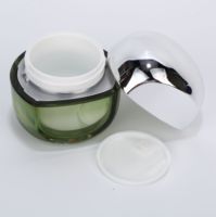 Ensemble de flacons cosmétiques cylindriques en acrylique pour femmes, pour nettoyant visage, masque, sérum, emballage