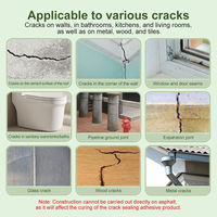 Scellant de réparation de fissures en béton TOBS en polyuréthane, auto-nivelant, à séchage rapide, imperméable, résistant aux intempéries, pour la construction