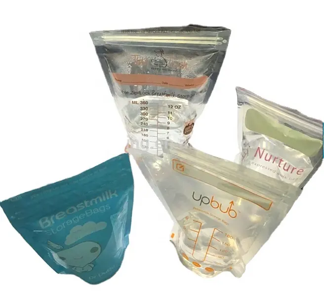 CHINA werkseitig angepasstes Marken etikett BPA kostenlos Zählung Muttermilch Aufbewahrung tasche Baby Fütterung Muttermilch Pump beutel Tasche