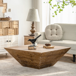 Tavolino da Caffè Moderno Wabi-Sabi in Legno Massello, Piccolo e Silenzioso, Colore Personalizzabile, Durevole per Casa, Appartamento, Hotel - Product Image 3