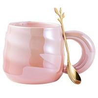 Nouvelle Arrivée JCSL – Tasse en Céramique Côtelée Tendance Style Ins Grande Capacité pour Café Quotidien