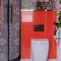Carreaux de mosaïque en céramique colorés modernes et minimalistes de 48x48 mm pour murs de cuisine, crédences et piscines