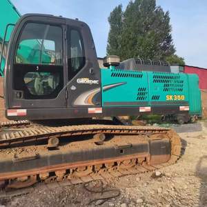 Excavatrices d'occasion Kobelco SK350 SK350D de 35 tonnes, fabriquées au Japon, excavatrice sur chenilles d'origine à vendre avec brise-roche - Product Image 3