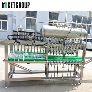 Bán tự động 10 đầu chai bia isobaric điền Máy thủy tinh đóng chai phụ chất lỏng nước giải khát rượu bia điền dòng - Product Image 3