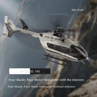 Hélicoptère RC sans flybar à 4 canaux et 4 rotors, style Airbus, avec maintien d'altitude, apparence hautement réaliste, choix idéal pour les nouveaux pilotes