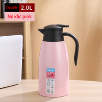 Bouilloire à eau chaude sous vide à double couche isolée écologique moderne en acier inoxydable 304 pour un usage domestique Cadeau