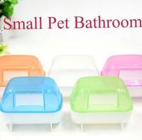 Bain de sable transparent spacieux et pratique pour hamsters, facile à nettoyer, pour Robo Dwarf Bears